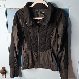 The North Face Women's Pseudio Moto Black Jacket Medium